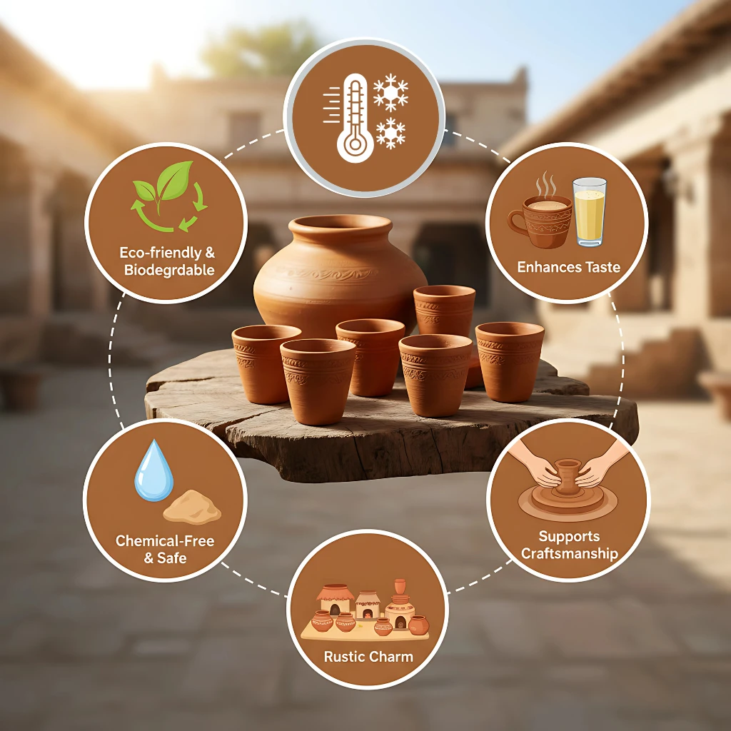 benefits of using mud cups and glasses