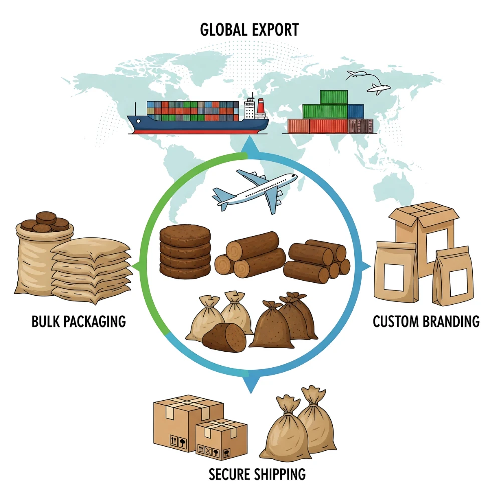 caw dung products export from india